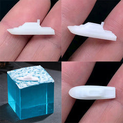 Miniature Boat for Resin Beach Scene DIY | 3D Printed Resin Inclusion | Resin Art Supplies (2 pcs / 6mm x 20mm)