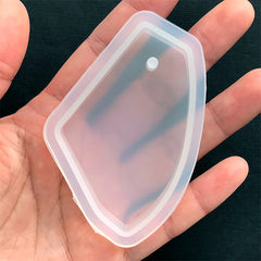 Large Butterfly Wing Pendant Mold | Clear Silicone Mold for Pressed Flower Jewellery | Epoxy Resin Charm Mold (68mm x 42mm)