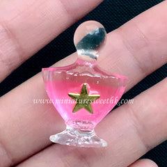 Fluted Perfume Bottle Silicone Mold | 3D Eau de Parfum Mold | Dollhouse Miniature Art Supplies | UV Resin Soft Mold (22mm x 31mm)