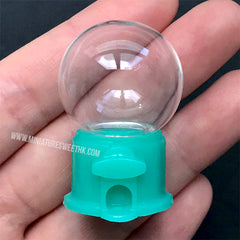 CLEARANCE Miniature Gumball Machine Base Silicone Mold | 3D Candy Vending Machine Mould | Kawaii Shaker Charm DIY | Resin Crafts (23mm x 16mm)