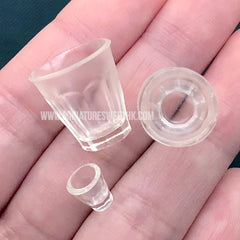 3D Miniature Water Glass Silicone Mold (3 Cavity) | Dollhouse Drink DIY | Mini Doll Food Art Supplies