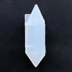 Quartz Point Silicone Mold | Faceted Crystal Shard Mould | Resin Jewellery Supplies | Clear Soft Mold for UV Resin (18mm x 47mm)