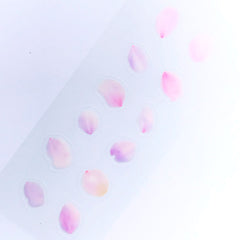 Flower Stickers | Floral Petal Embellishment | Clear Film for Resin Crafts | Resin Inclusions | PVC Stickers | Scrapbook Supplies