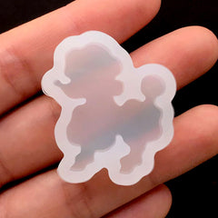 Small Poodle Silicone Mold | Kawaii UV Resin Mould | Dog Mold | Puppy Mold | Decoden Cabochon Mold (27mm x 31mm)