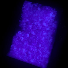 Phosphorescent Flakes | Fluorescent Resin Filler | Glow in the Dark Embellishments for Resin Art (Blue Purple / 10 grams)