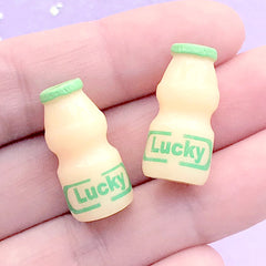 3D Miniature Drink in 1:6 Scale | Doll House Beverage | Kawaii Dollhouse Groceries (2 pcs / Green Lucky / 11mm x 23mm)