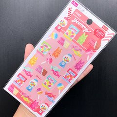 Gummy Candy and Lollipop Stickers | Chocolate Sticker | Kawaii Snack Sticker | Yummy Sticker