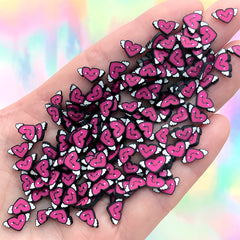 Kawaii Heart with Angel Wings Polymer Clay Slices (Big) | Cute Resin Shaker Bits | Resin Craft Supplies (5 grams)
