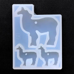 Llama Silicone Mold (3 Cavity) | Alpaca Mold | Animal Family Mould | Resin Jewelry DIY | UV Resin Mould | Epoxy Resin Art Supplies