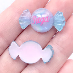 Sugar Candy Cabochons with Galaxy Gradient Color | Kawaii Sweet Deco | Decoden Phone Case DIY (3 pcs / 13mm x 25mm)