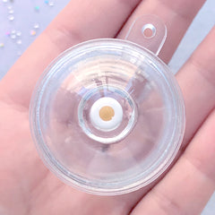 Miniature Frappuccino Cup | Dollhouse Boba Tea Cup |  | Kawaii Bubble Tea Keychain DIY (1 Set / Tall, Dome Lid and White Straw)
