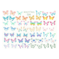 Dreamy Butterfly Shrink Plastic Sheet | Kawaii Jewelry DIY | 3D Embellishment Making | Nail Designs (1 Sheet / Translucent)