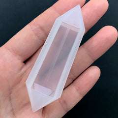 Pointed Crystal Shard Silicone Mold | Faceted Quartz Point Mould | UV Resin Jewellery DIY | Epoxy Resin Craft Supplies (24mm x 72mm)