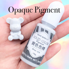 Opaque Dye for Resin Art | UV Resin Colorant | AB Resin Pigment | Epoxy Resin Solid Colour | Resin Coloring Paint (Grey / Gray / 10 grams)