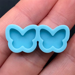 Small Butterfly Silicone Mold (2 Cavity) | Stud Earrings DIY | Shaker Bit Mould | Resin Jewelry Making (12mm x 10mm)