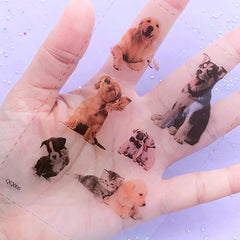 Dog Photo Clear Film Sheet for UV Resin Art | Pet Embellishments | Filling Materials for Resin | Pet Jewelry DIY | Resin Inclusion Supplies