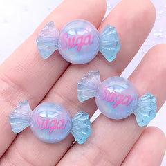 Sugar Candy Cabochons with Galaxy Gradient Color | Kawaii Sweet Deco | Decoden Phone Case DIY (3 pcs / 13mm x 25mm)