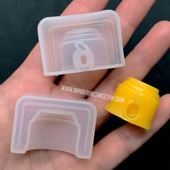 CLEARANCE Dollhouse Gashapon Vending Machine Base Silicone Mold | 3D Gumball Machine Mould | Miniature Craft Supplies (25mm x 20mm)