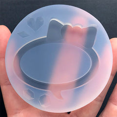 Speech Balloon Shaker Silicone Mold | Speech Bubble Cabochon Mould | Resin Shaker Charm Making | Kawaii Decoden Supplies