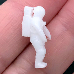 3D Cosmonaut for Resin Crafts | Astronaut Resin Inclusions | Miniature Spaceman Embellishments | Resin Crafts (2 pcs / 10mm x 20mm)