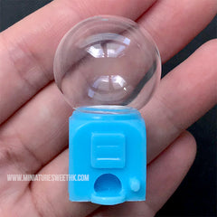 CLEARANCE Dollhouse Gumball Machine Base Silicone Mold in 3D | Miniature Gashapon Vending Machine Mould for Resin Art (18mm x 20mm)