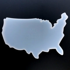 United States Map Silicone Mold for Resin Craft | USA Mold | Resin Coaster Mould | Home Decoration (151mm x 108mm)