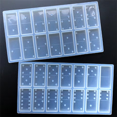 Dominos Silicone Mold (28 Cavity) | Make Your Own Domino Tiles | Dominoes Game Mould for Resin Craft (23mm x 48mm)