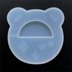 Bear Shaped Handheld Game Console Resin Shaker Silicone Mold | Kawaii Geek Decoden | Game Controller Mould (59mm x 60mm)