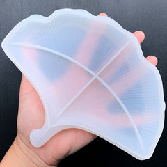 Ginkgo Leaf Trinket Tray Silicone Mold | Ginkgo Biloba Trinket Dish Mould | Resin Home Decor Art Supplies (183mm x 145mm)