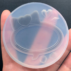 Speech Balloon Shaker Silicone Mold | Speech Bubble Cabochon Mould | Resin Shaker Charm Making | Kawaii Decoden Supplies