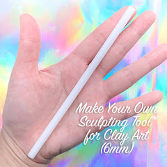Make Your Own Sculpting Tool for Clay Art (6mm) | Polymer Clay Carving Tool DIY | Small Rolling Pin | Clay Modeling Tool Making