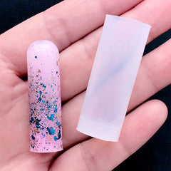 Glass Tube Silicone Mold | Resin Pendant DIY | Test Tube Mould | Soft Clear Mold for UV Resin Jewelry Making (12mm x 40mm)