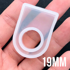 Diorama Ring Silicone Mold | Statement Jewellery Making | Epoxy Resin Jewelry DIY | UV Resin Craft Supplies (Size 19mm)
