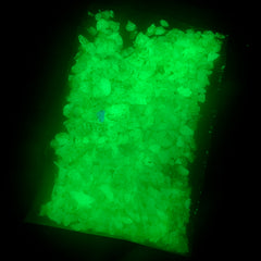 Fluorescent Flakes | Large Phosphorescent Particles | Glow in the Dark Resin Inclusions | Wish Jar DIY (Green / 10 grams)
