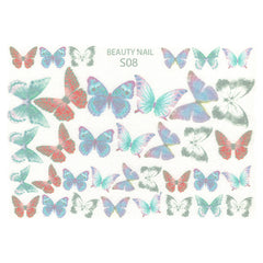 Big Butterfly Shrinkable Plastic Sheet | 3D Embellishment Making | Kawaii Jewelry Supplies (1 Sheet / Translucent)