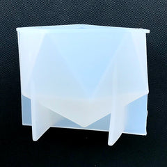 3D Pentagon Crystal Silicone Mold | Pentagon Pyramid Mold | Geometric Mould | Epoxy Resin Art | Clear Soft Mold for UV Resin (71mm x 61mm)