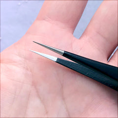 Needle Pointed Tweezers | Precision Fine Tip Tweezers | Rhinestones Pick Up Tool | Model Making Tools