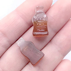 Cola Bottle Gummy Candy Cabochons | Kawaii Resin Cabochon | Sweets Decoden | Fake Food Jewellery Supplies (3 pcs / 10mm x 18mm)
