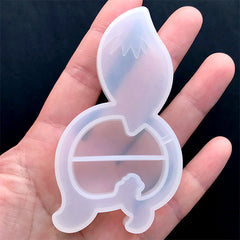 Animal Butt Resin Shaker Charm Mold | Fox Butt Silicone Mold | Kawaii Decoden Supplies | Resin Art (45mm x 81mm)