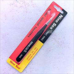 Needle Pointed Tweezers | Precision Fine Tip Tweezers | Rhinestones Pick Up Tool | Model Making Tools