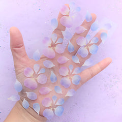 CLEARANCE Purple Blue Petal Stickers | Floral Sticker | Flower Embellishments | Scrapbooking Supplies | Diary Decoration