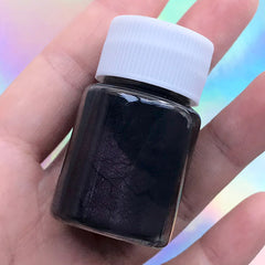 Pearlescence Pigment Powder | UV Resin Paint | Epoxy Resin Dye | Shimmery Pearl Colour (Purple Black / Dark Purple / 4-5 grams)