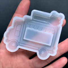 Vending Cart Resin Shaker Silicone Mold | Kawaii Shaker Charm Mould | Shake Shake Decoden Piece DIY (62mm x 55mm)