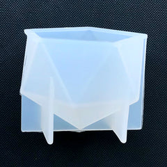 Pentagon Pyramid Silicone Mold | 3D Geometry Mould | Epoxy Resin Art Supplies | Soft Clear Mold for UV Resin (49mm x 42mm)