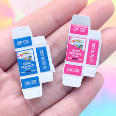Dollhouse Playing Cards and Tuck Boxes | Miniature Craft Supplies | Alice and Wonderland Jewellery Making