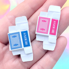 Dollhouse Playing Cards and Tuck Boxes | Miniature Craft Supplies | Alice and Wonderland Jewellery Making