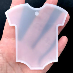 Babysuit Silicone Mold | Baby Shirt Mold | Baby Shower Craft Supplies | Epoxy Resin Art | UV Resin Mould (68mm x 74mm)