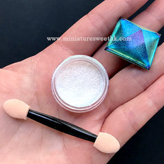 Iridescent Chameleon Pigment Powder | Shimmer Color Shifting Glitter | Resin Craft Supplies (Green Blue / 0.5 gram)