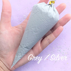 CLEARANCE Deco Cream Clay | Whipped Cream Air Dry Clay | Kawaii Sweet Deco | Fake Food DIY | Decoden Phone Case | Fake Icing | Faux Frosting (50g / Opaque Grey Silver)