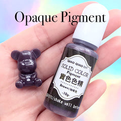 Opaque Resin Colorant | UV Resin Pigment | Solid Epoxy Resin Paint | AB Resin Dye | Coloring Paint | Resin Color Supplies (Brown / 10 grams)